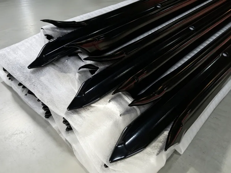 Black Coated Steel Palisade Fence