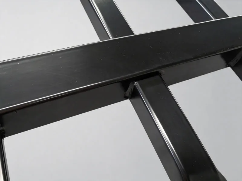 Black spear top tubular fence panel