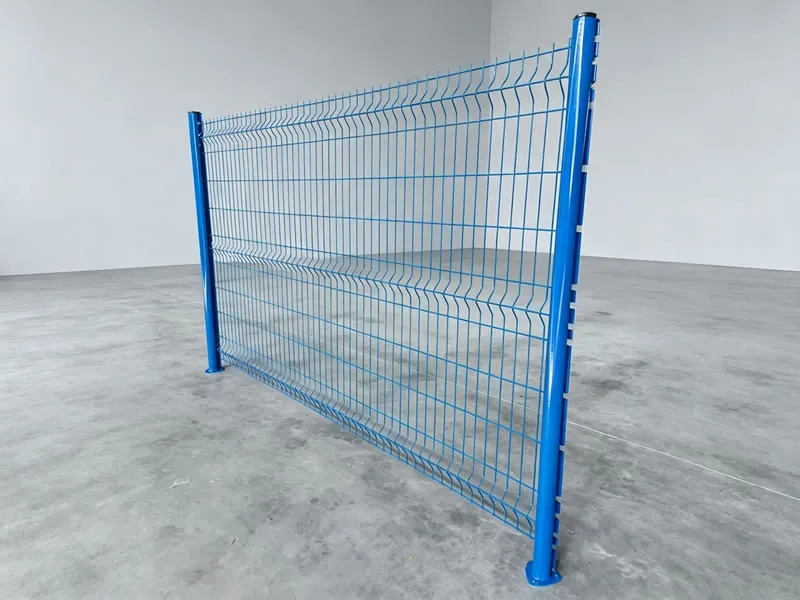 Blue 3D Panel Fence, 1830 x 2500 mm