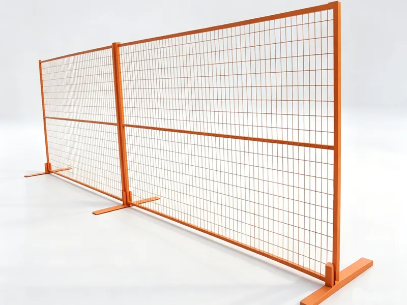 Canada Temporary Construction Fence Panels Orange Color
