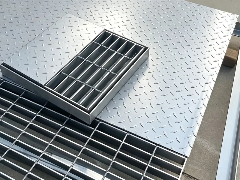 Compound Steel Grating With Checker Plate