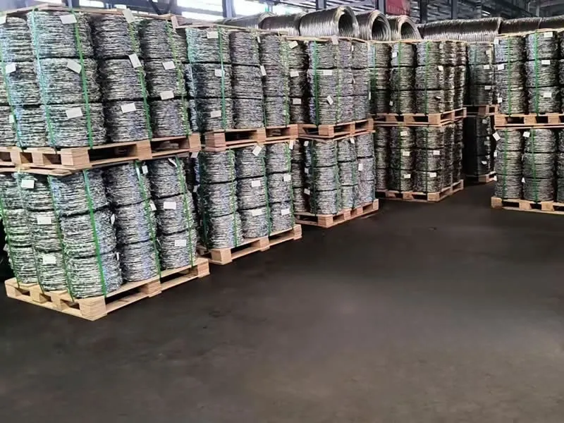 Galvanized Barbed Wire Coils 12 x 12 BWG, 4" Barb Spacing