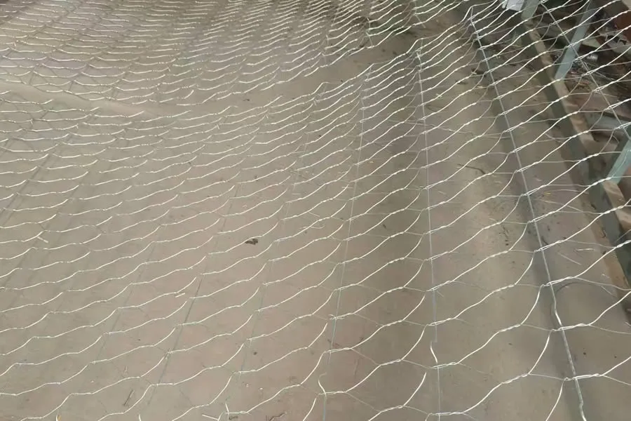 Galvanized Hexagonal Gabion Mesh Sheet, 60 × 80 mm, 2.2 mm Wire
