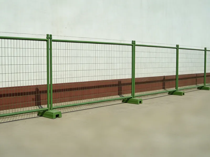 Green Coated Welded Mesh Temporary Fence Panels