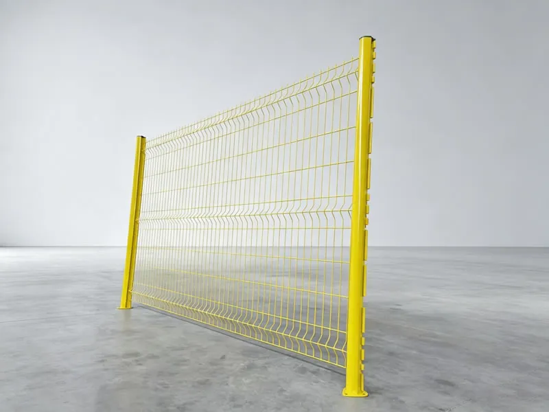 Yellow 3D Panel Fence, 1230 x 2500 mm