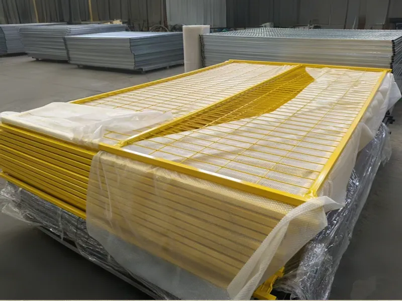 Yellow Temporary Fence Panel System
